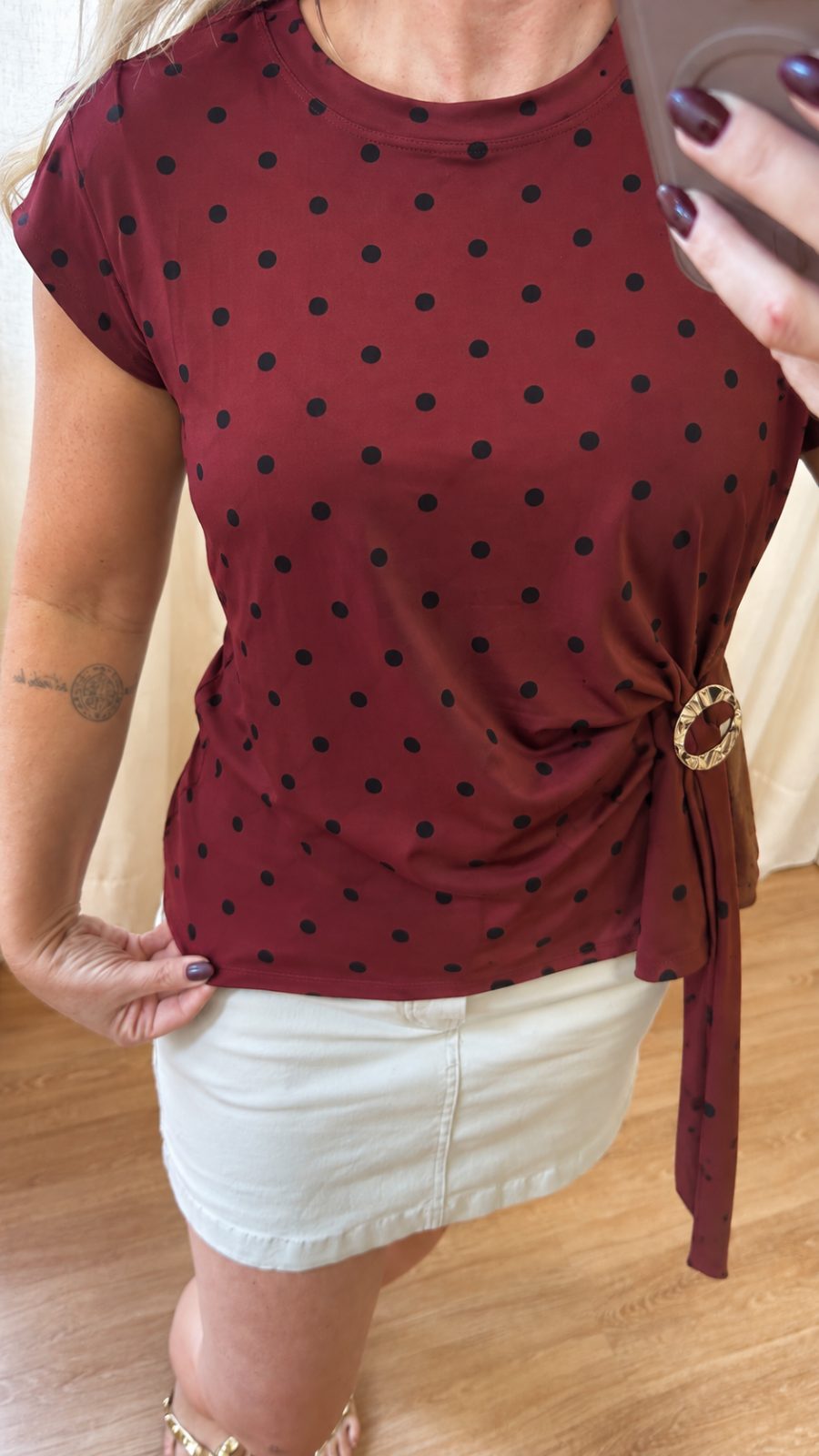 Blusinha Poá Fivela